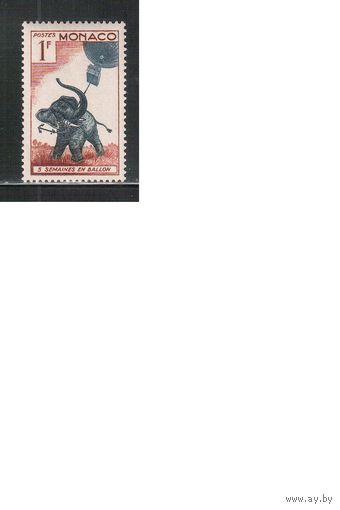 Монако-1955(Мих.512)  **   , 50-лет смерти Жюля Верна, Слон