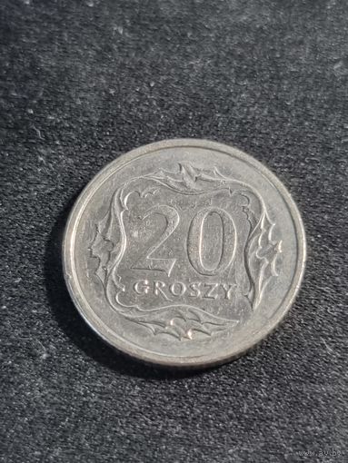 Польша 20 грошей 2004