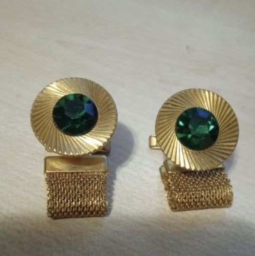 Запонки СССР позалота