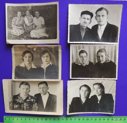 Фото "Пары", 1940-1950-е гг., 6 шт.