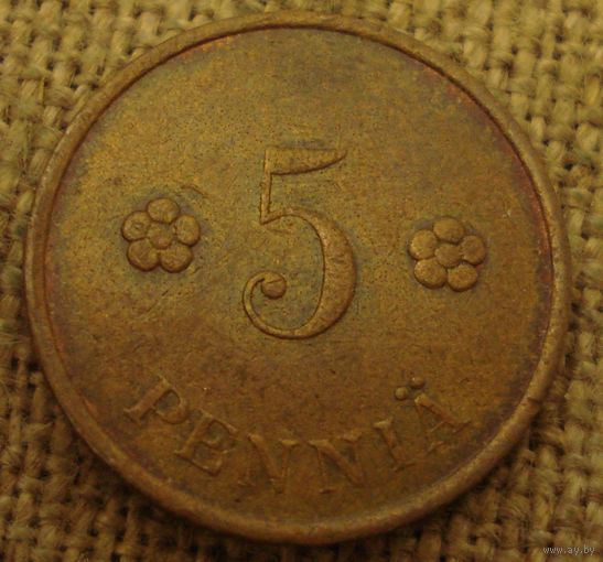 5 пенни 1939 Финляндия