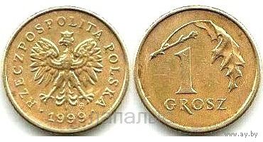 Польша 1 грош 1999, 2007, 2017 - на выбор