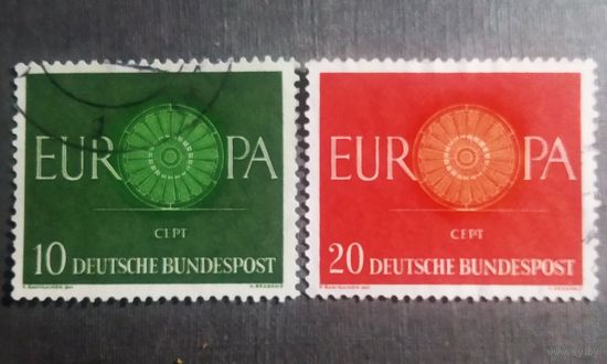 Марки Германия 1960 год Европа СЕРТ