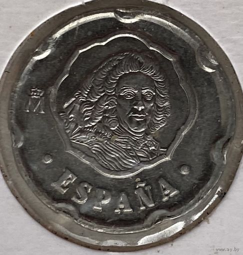 Испания 50 песет 1996 г. Филипп V. В холдере