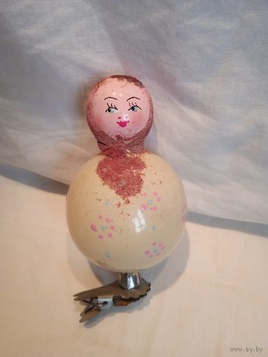 Ёлочная игрушка СССР матрёшка