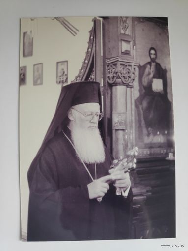 Фотография. Варфоломей I, Святейший Патриарх Константинопольский в Польше в 1998 г.