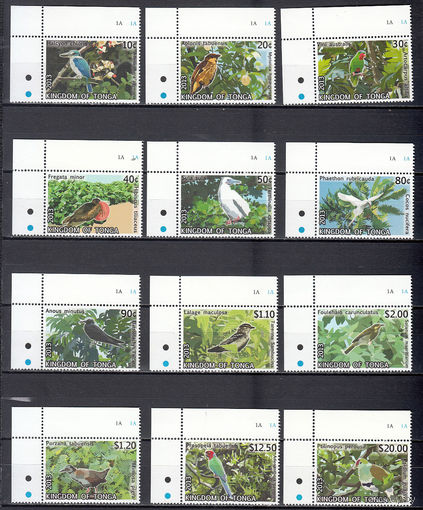 Фауна. Птицы. Тонга. 2013. 12 марок и малый лист. Michel N 1885-1908 (106,0 е)
