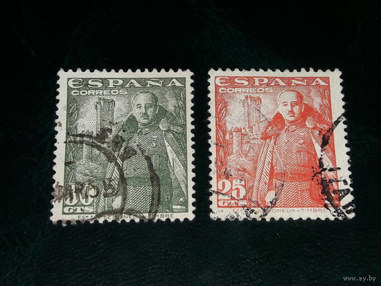 Испания 1948 Стандарт. Генерал Франко. 2 марки одним лотом