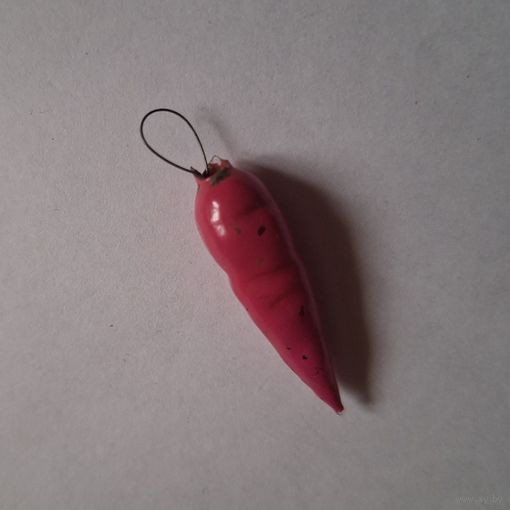 Елочная мини игрушка Морковь из московского набора Малютка