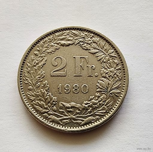 Швейцария 2 франка, 1980