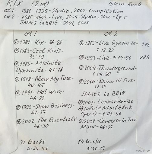 CD MP3 дискография KIX - 2 CD