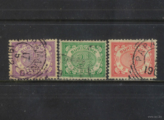 NL Колонии Суринам 1902 Номинал Стандарт #47,50,52