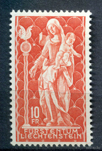 Лихтенштейн - 1965г. - Мадонна Шелленбергская - полная серия, MNH с отпечатками [Mi 449] - 1 марка
