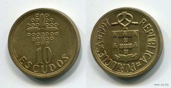 Португалия. 10 эскудо (1997, XF)