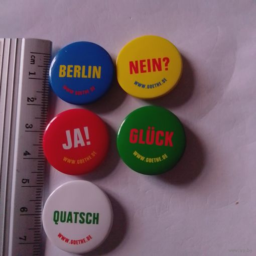 Значки ФРГ. Институт Гете .5 шт