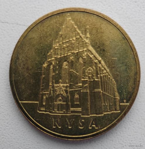 Распродажа_ Польша 2 злотых, 2006_ Древние города Польши - Ныса_ Одна на АУ_РЕДКАЯ