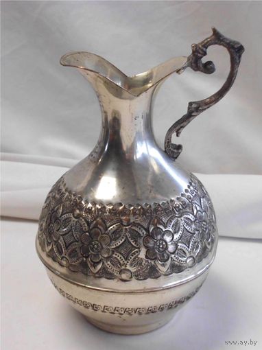 Кувшин медный с серебрением Silver Plated 900 Турция