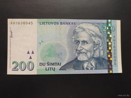 Литва. 200 лит (образца 1997 года, P63)