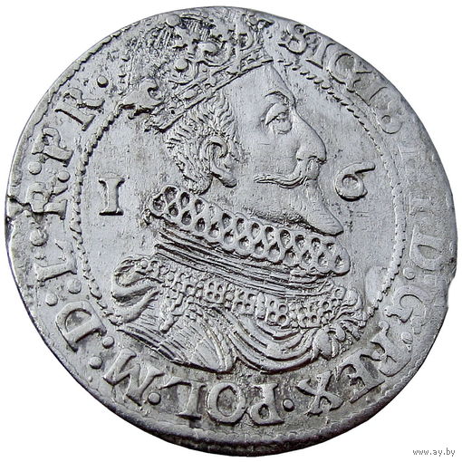 Речь Посполитая: Литва и Польша, орт (м.д. Гданьск)/ Ort (Danzig) 1624 г., состояние XF, Жигимонт III, Rarity Level: R