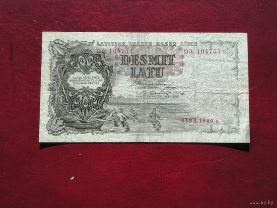 Латвия 10 лат 1940 DA