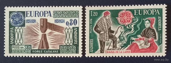 Андорра. Марки Европы. Ручная работа.