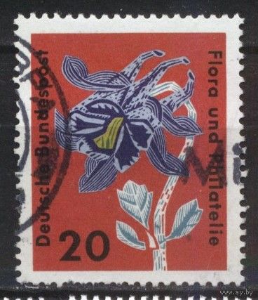 ГЕРМАНИЯ, ФРГ - 1963 [Mi. 394]  Гашеная (DE04)