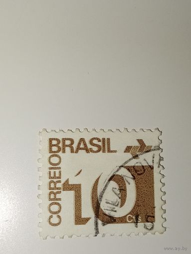 Бразилия. 1972 Стандарт, цифры: 10