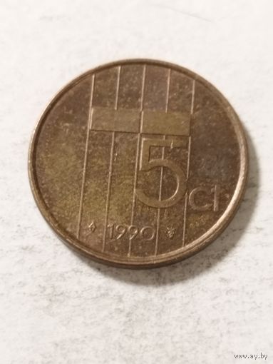 Нидерланды 5 центов 1990