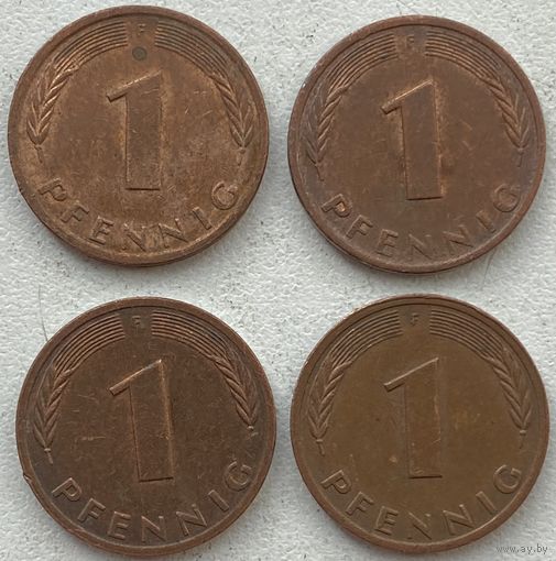 Германия 1 пфенниг 1979 г. F. Цена за 1 шт.