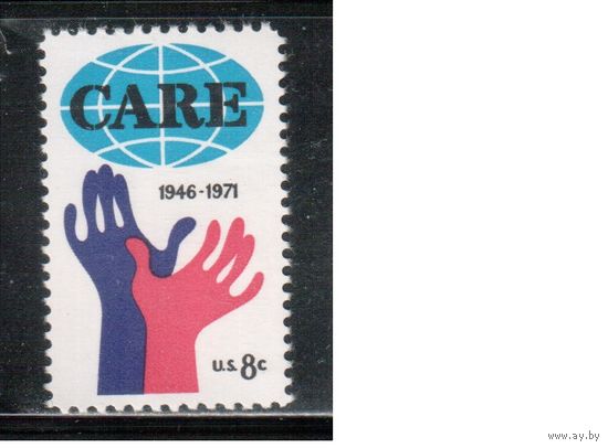 США-1971, (Мих.1051) , ** , Эмблема организации(одиночка)