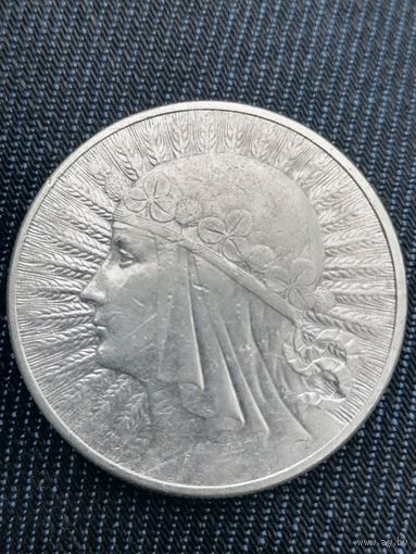 10 злотых 1932г.Ядвига