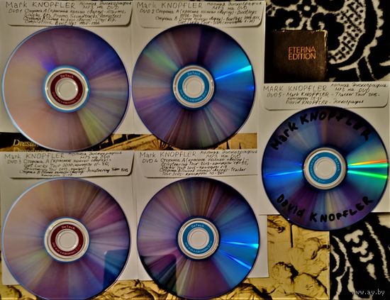 DVD MP3 Mark KNOPFLER, David KNOPFLER полная дискография - studio original, live, singles & EP's, botlegs, compilations, tours (Blues rock, classic rock, pop-rock, art-rock, country) - 4 DVD-9 + DVD-5