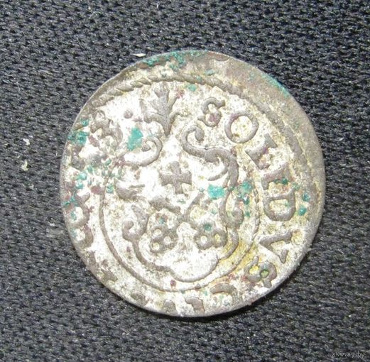 Солид Кристины Августа 1653 г. Рига в сохране