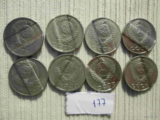 8 жетонов из монет ссср