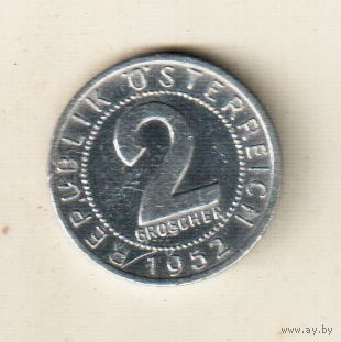 Австрия 2 грош 1952