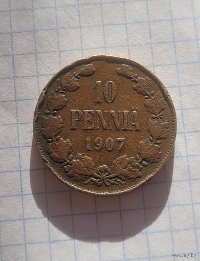 10 пенни 1907 года