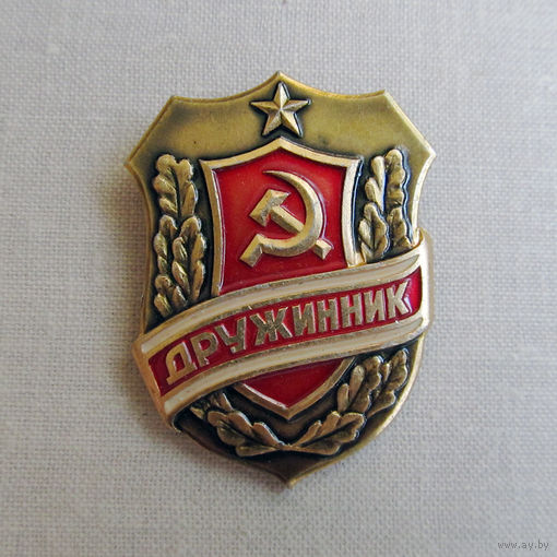 24ВВ Значок Дружинник СССР 1970-1980-е