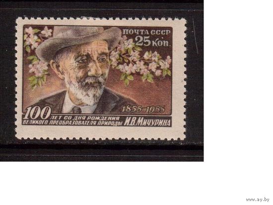 СССР-1956, (Заг.1805)   *, Мичурин