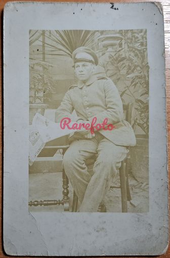 1910-е Открыточный формат военный в усадьбе ретро фото типажи