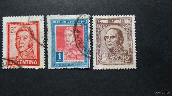 АРГЕНТИНА\458фе\  генерал Сан Мартин. военный мундир. униформа