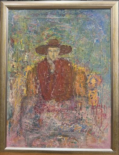 Лисовский А.С"Шляпа",2021г. Холст, акрил. Размер 40х30 см.