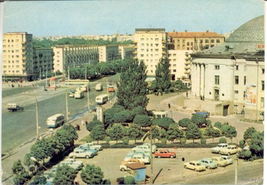 Чистая открытка СССР. Киев. Пл. Победы. 1970