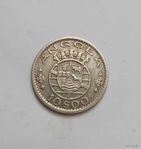 10 эскудо. 1952г.720пр., Ангола.Португальская колония (1921 - 1974).