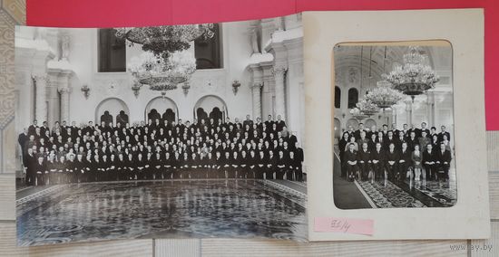 Фото "Партийный съезд" (24 съезд КПСС), 38*28 см, Колонный зал (депутаты верховного Совета), 21*16 см без паспарту