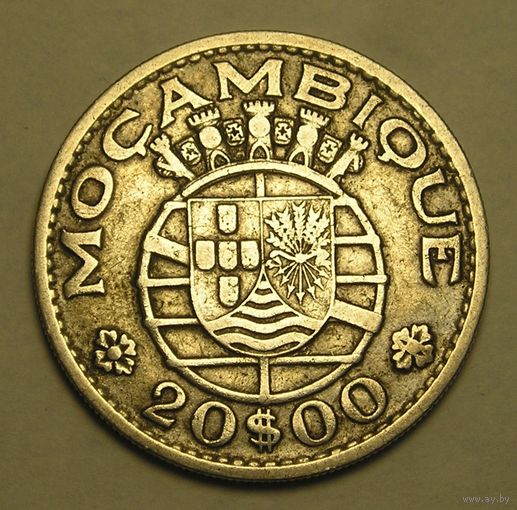 Порт. Мозамбик 20 Эск. 1960 Серебро