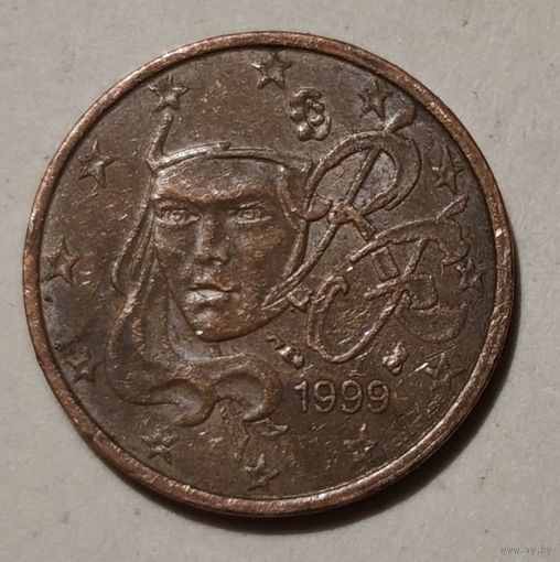 Франция 2 евроцента, 1999 (14-2-14)