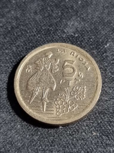 Испания 5 песет 1996 Риоха