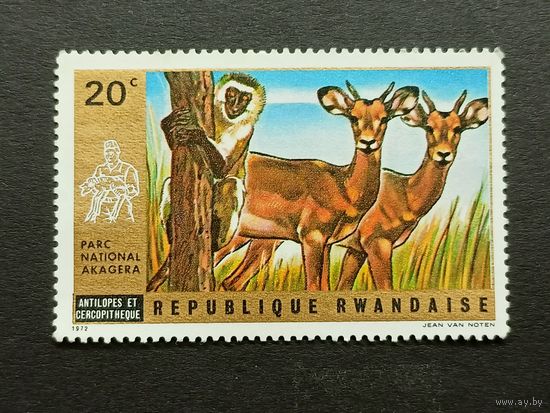 Руанда 1972. Национальный парк Акагера