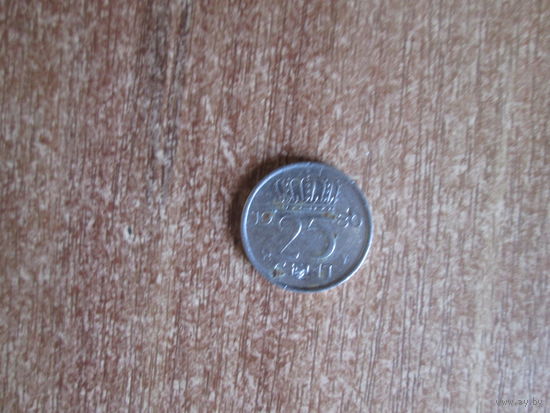 25 центов 1980 года.Нидерланды.