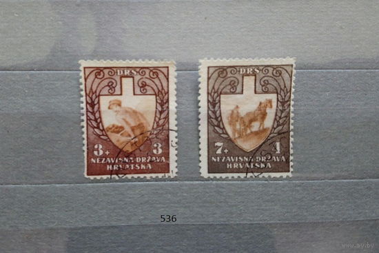 Марки. Хорватия. Рейх. Война.1943 год.